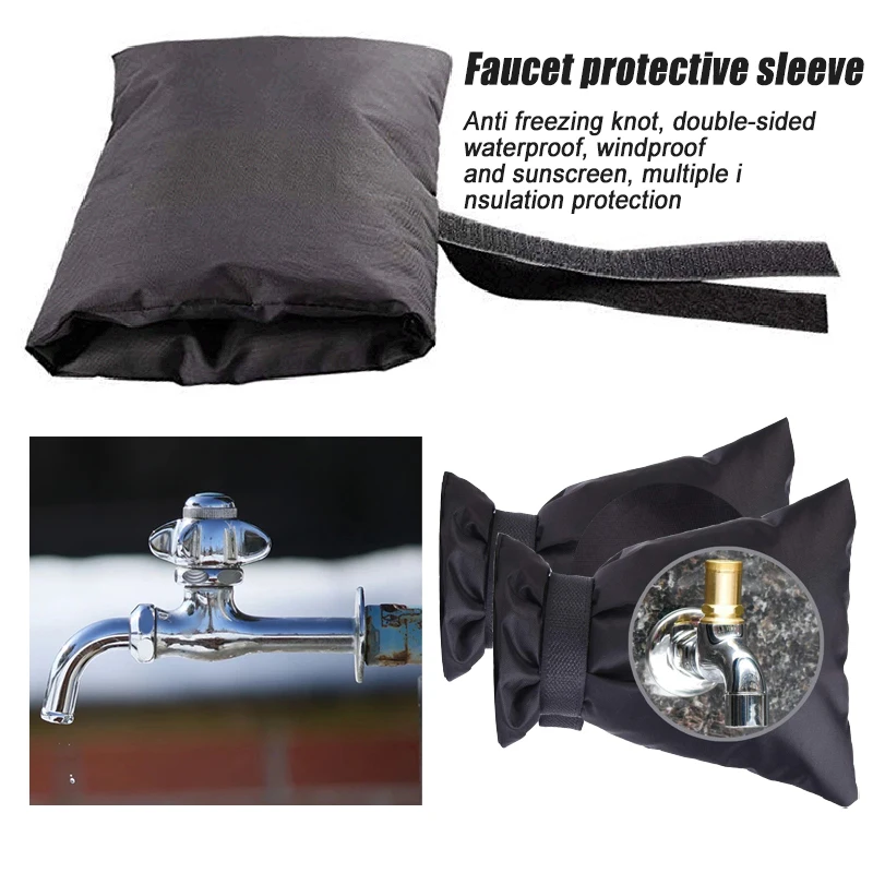 

For Garden Outdoor Faucet Cover Reusable Insulated Faucet Cover Multifunctional Waterproof Faucet Protection Cover