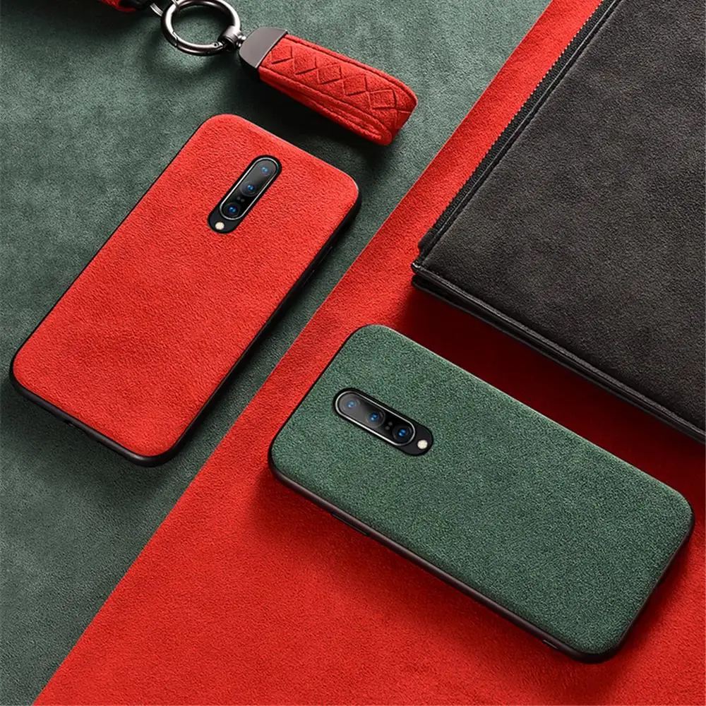 Модный Роскошный замшевый меховой кожаный чехол для OnePlus 5 5T 6 7T 7Pro мягкая задняя