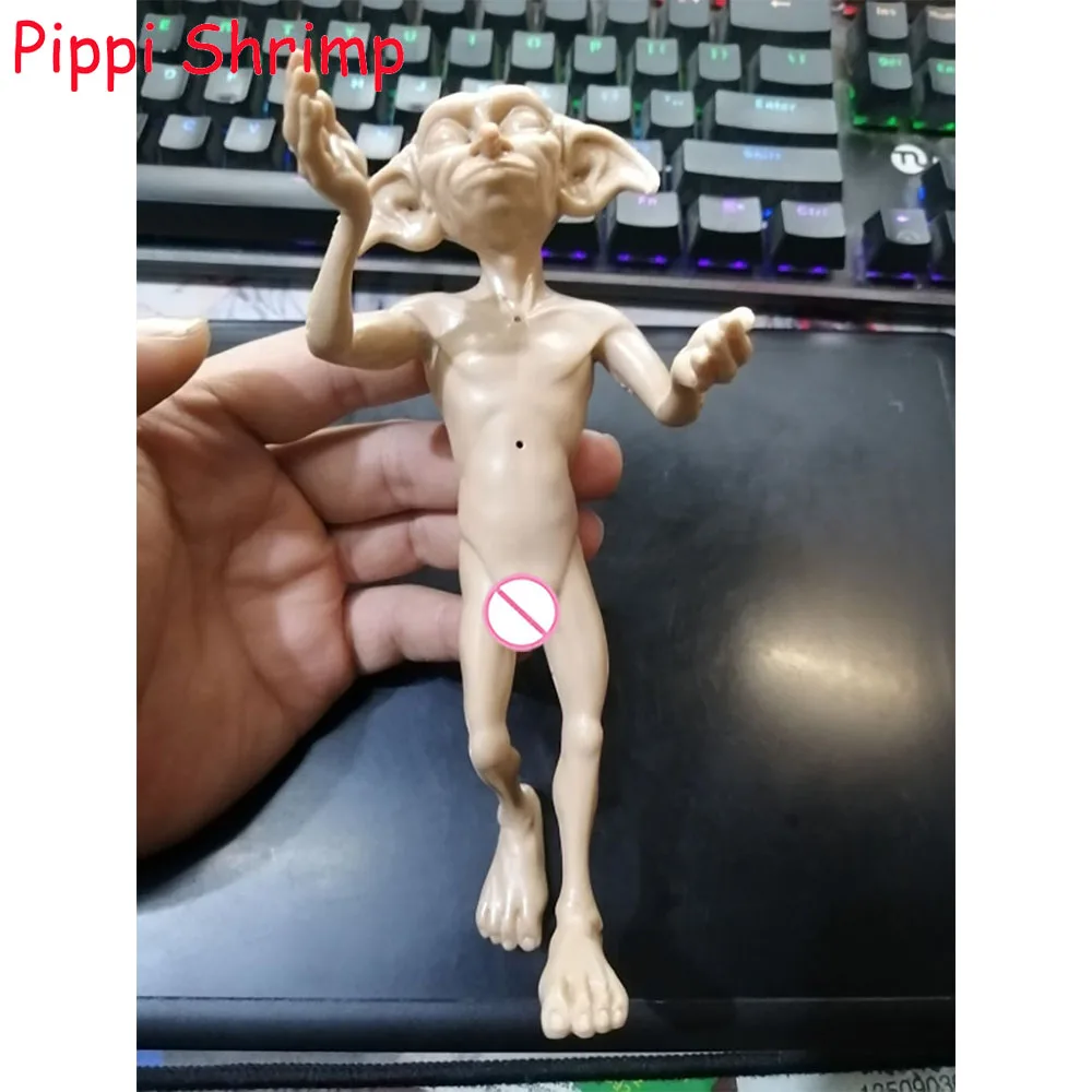 

1/6 Little Elf Dobby Action Figure Model Unpainted Goblin Animal Monster Doll In Stock