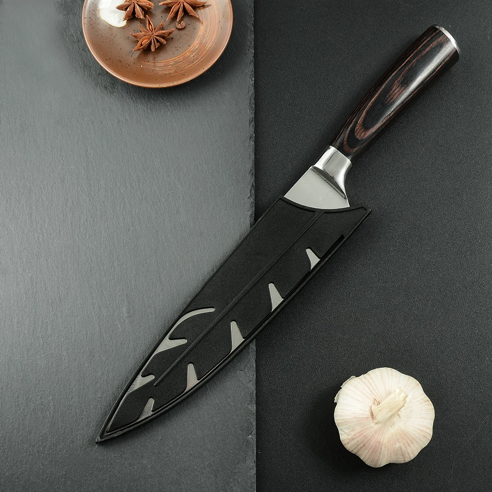 Набор кухонных ножей из нержавеющей стали XYj 8 шт. ножи для нарезки лезвий сантоку