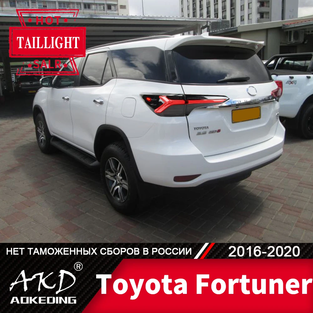 

For Car Toyota Fortuner Tail Lamp 2016-2020 LED Fog Lights Day Running Light DRL Tuning Car Accessories Fortuner Tail Lights