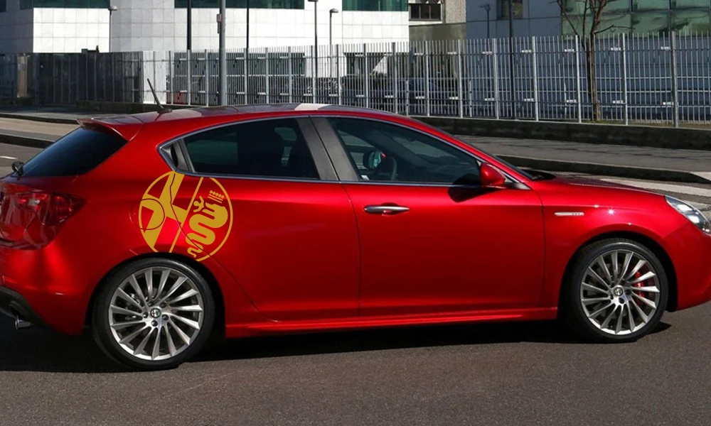 2 шт. наклейки на боковые двери автомобиля для Alfa Romeo MiTo Giulietta 147 156 159 166 Авто Виниловая пленка наклейки аксессуары для тюнинга автомобиля