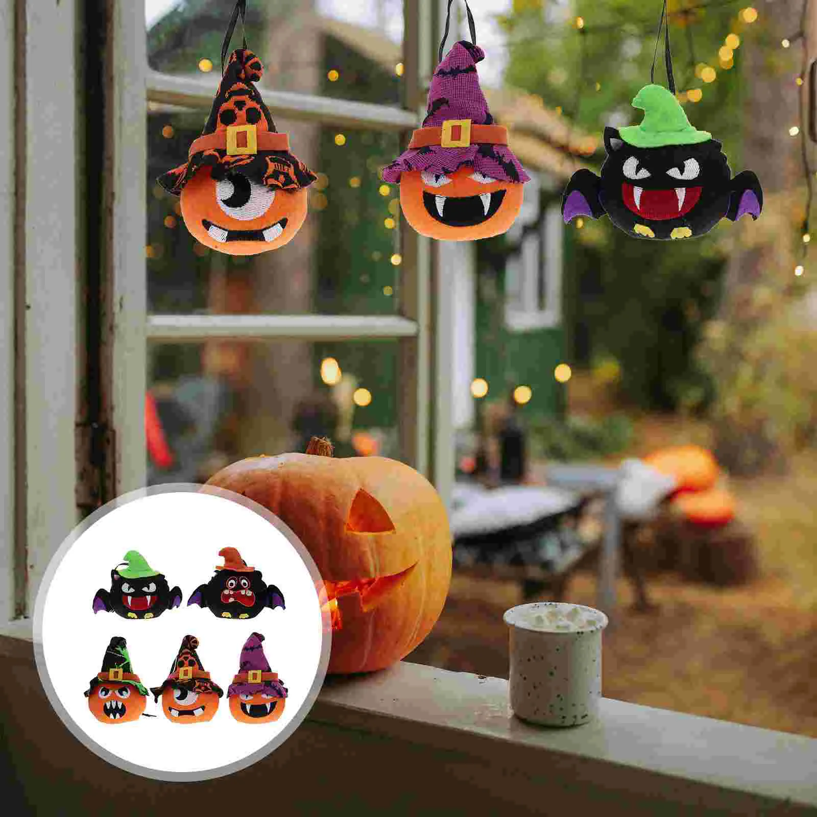 

5pcs Lighted Pendant Home Decorative Doll Scene Layout Embellishment