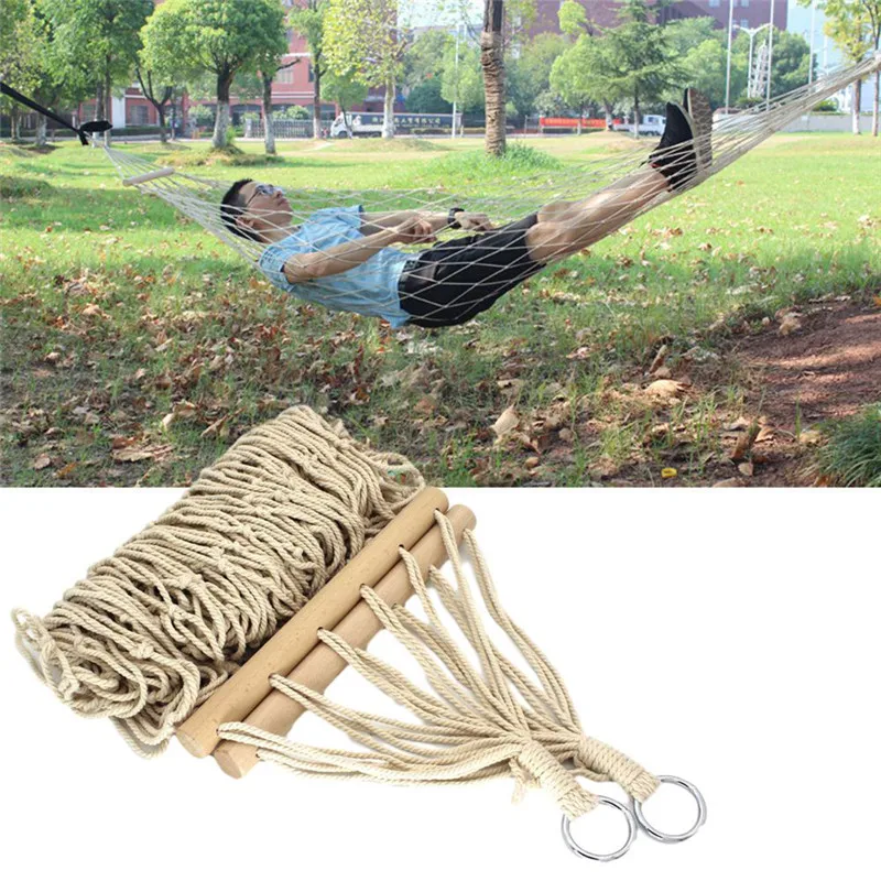 

Large Cotton Rope Hammock Chair Portable Hanging Chair Indoor Outdoor Hammock Lazy Hanging Swing Bed Chair Romantic