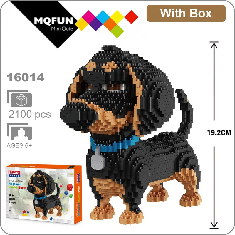 Balody Мультяшные милые животные кошка собака алмазные мини блоки 3D Сборка DIY