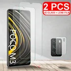 2 шт. HD защитная пленка из закаленного стекла для Xiaomi Poco M3 X3 X2 M2 F2 Pro экран протектор объектива камеры пленка стекло для Xiaomi Poco X3 NFC