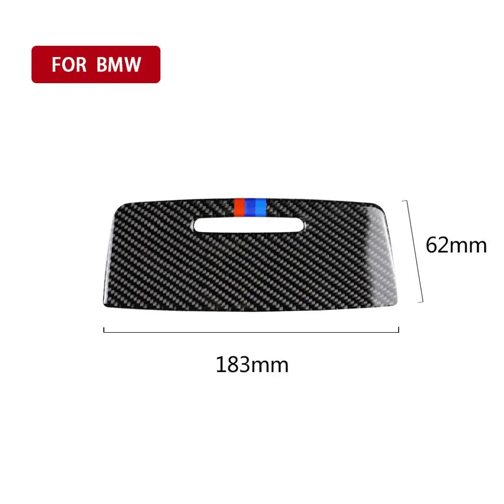 

for BMW E90 E92 E93 2005-2012 3 Series Carbon Fiber Sticker Interior Car Storage Box Panel Trim Cover Decals Accessories