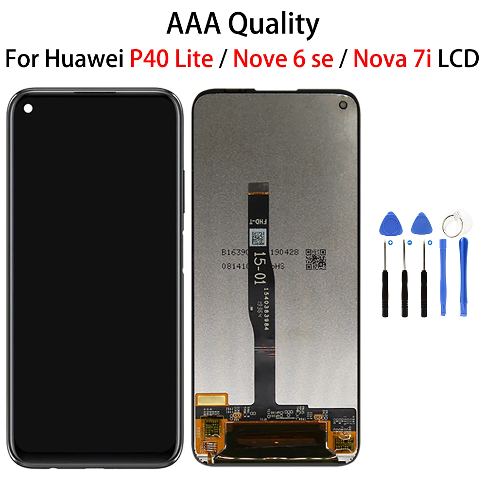 

Original for Huawei P40 Lite LCD Display Screen Touch Digitizer Assembly Huawei Nova 6se LCD 10 Point Touch Repair Parts
