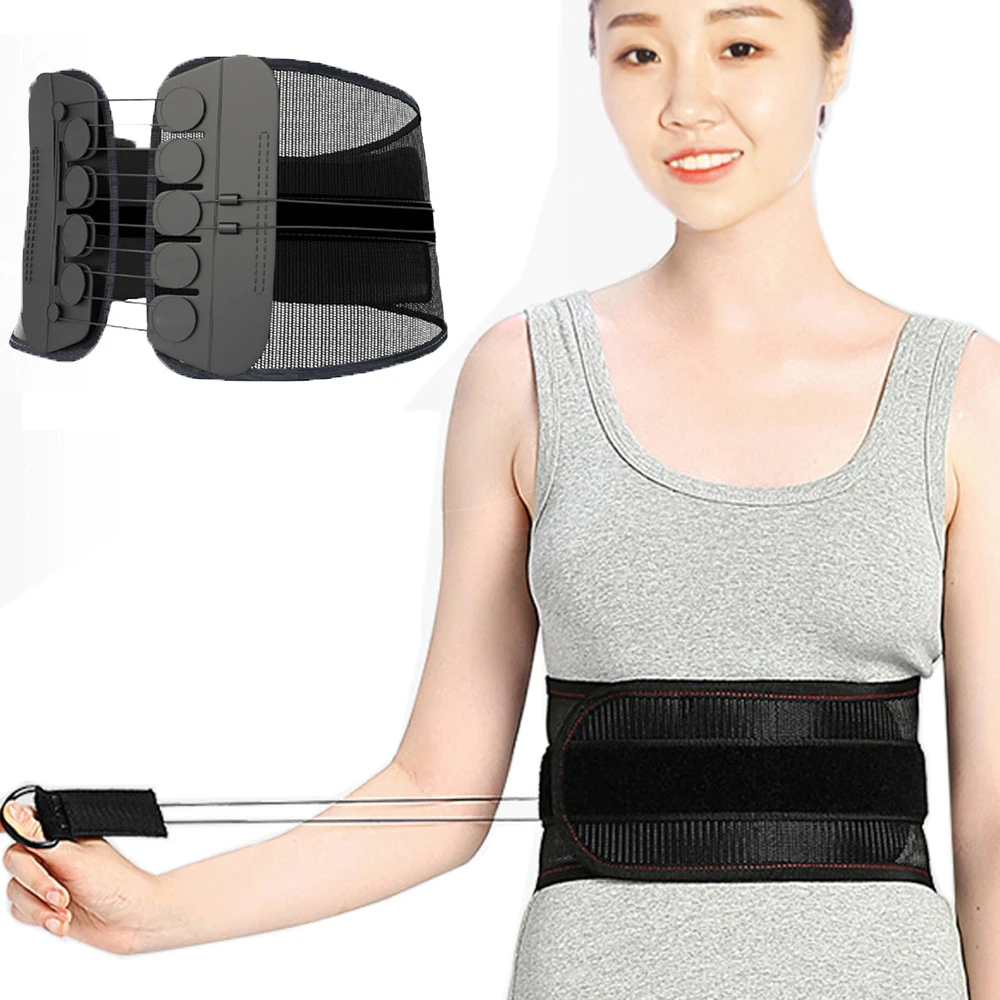 

Double Pull Waist Orthopedic Posture Corrector Belt Braces & Supports Lower Back Lumbar Spine Support Belt Health Care Women Men
