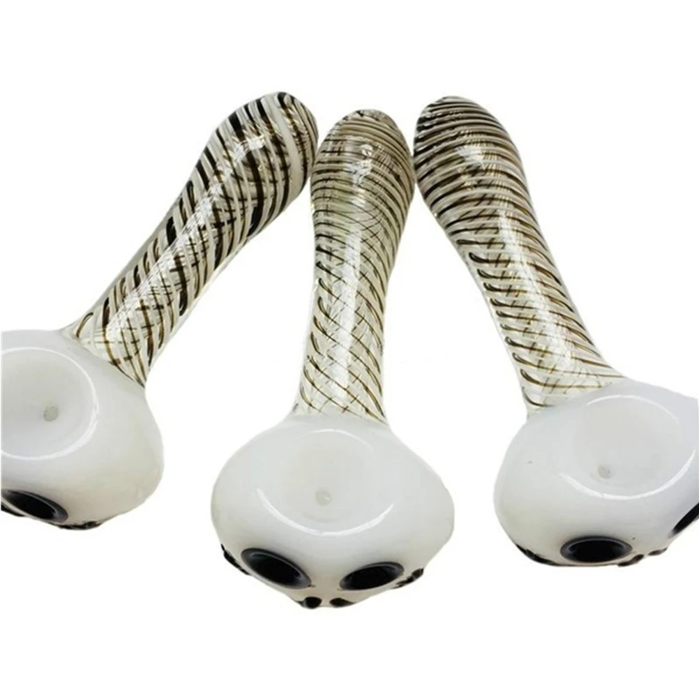 Хэллоуин милая стеклянная трубка со скелетом для курения масляная горелка