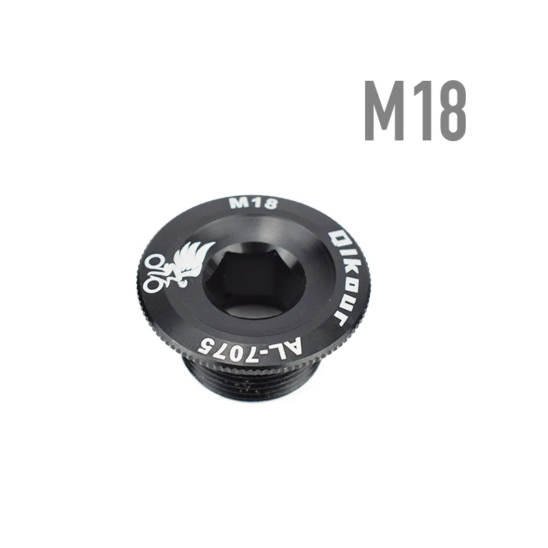 M18 black 1 шт. зубная пластина крышка шатуна кривошипная крышка M20 M18 M19 M15 MTB шатун для велосипеда алюминиевый BMX дорожный велосипедный фитинг 4 цвета - Цвет: M18 black