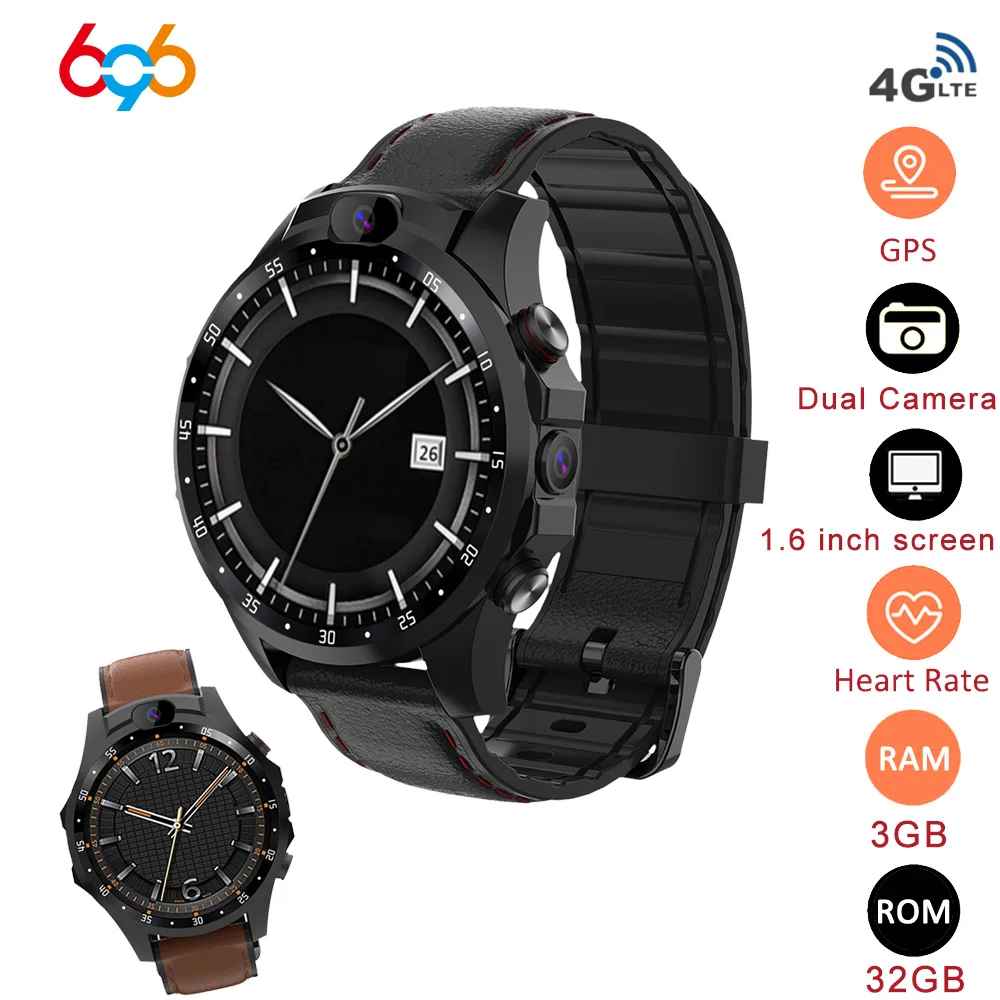 696 H7 4G LTE Bluetooth Smartwatch gps расположение IP68 водонепроницаемый монитор сердечного ритма трекер сна сообщения вызова Смарт часы