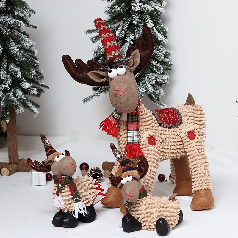 

Рождественские украшения Ткань Искусство Мини Олень милая кукла фестиваль праздник отель торговый центр Декор