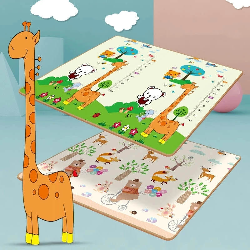 Thicken 0.5cm/1cm Foldable Baby Play Mat Puzzle Educational Children Carpet in the Nursery Climbing Pad Kids Rug Games Toys | Игрушки и