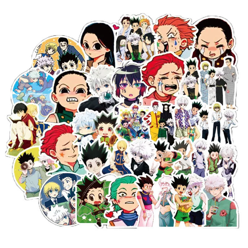 50 шт. Hunter x Приключения ПВХ Водонепроницаемый стикер для багажа стены автомобиля