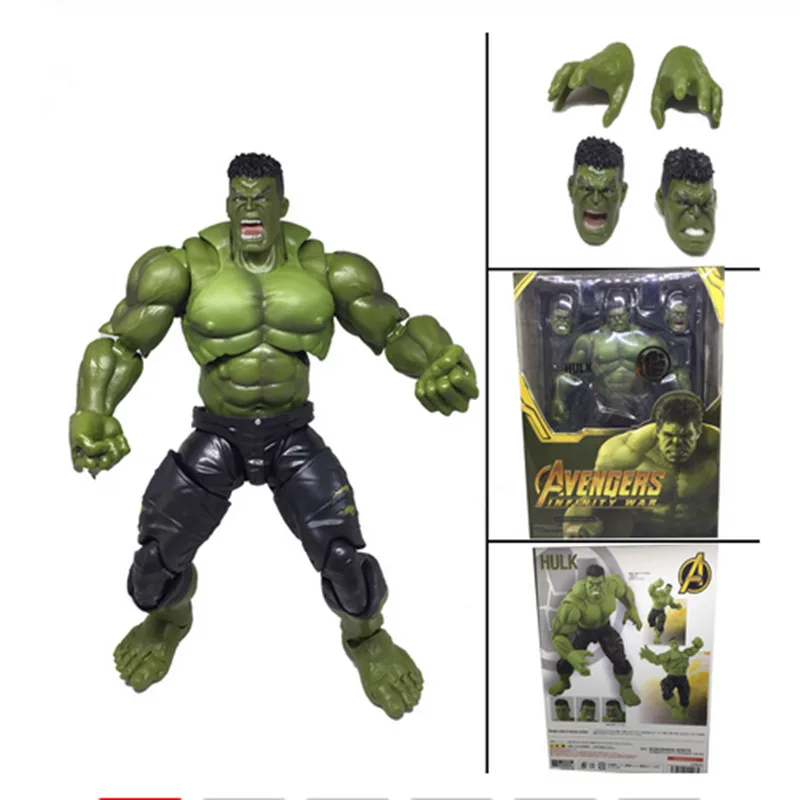 21 см SHF Фильм Мстители Бесконечность войны Халк Брюс Баннер ПВХ фигурка модель
