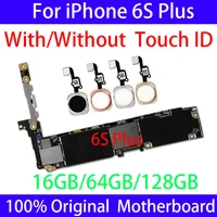 100original factory unlocked motherboard iphone6s plus for iphone 6s plus withwithout touch id logic board 16gb 64g full chips