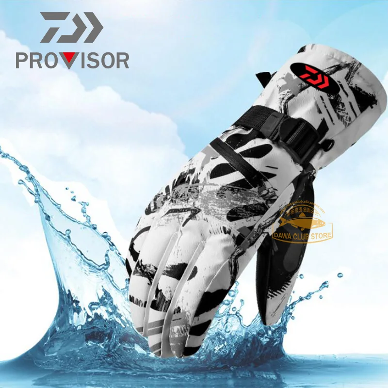 

Women's Cold and Windproof Riding Motorcycle Gloves DAIWA Fishing Hat Winter Men Outdoor Plus Velvet Thick Warm Ski Gloves