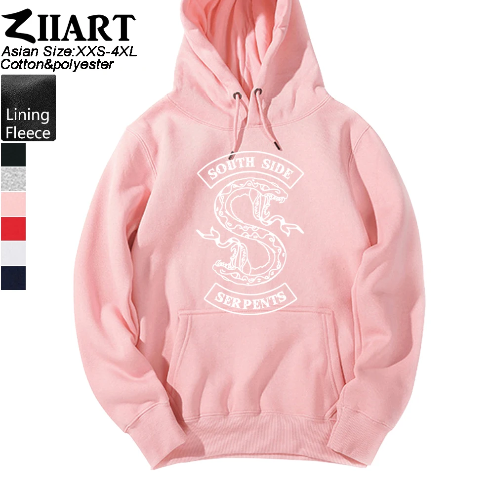 south side serpents riverdale hot tv show pop's chock'lit shoppe Gir Woman Hoodie Couple Clothes Autumn Winter Fleece ZIIART | Женская
