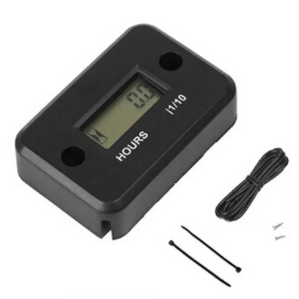 

Motorcycle Marine ATV Gas Engine Waterproof LCD Display Digital Hour Meter Gauge