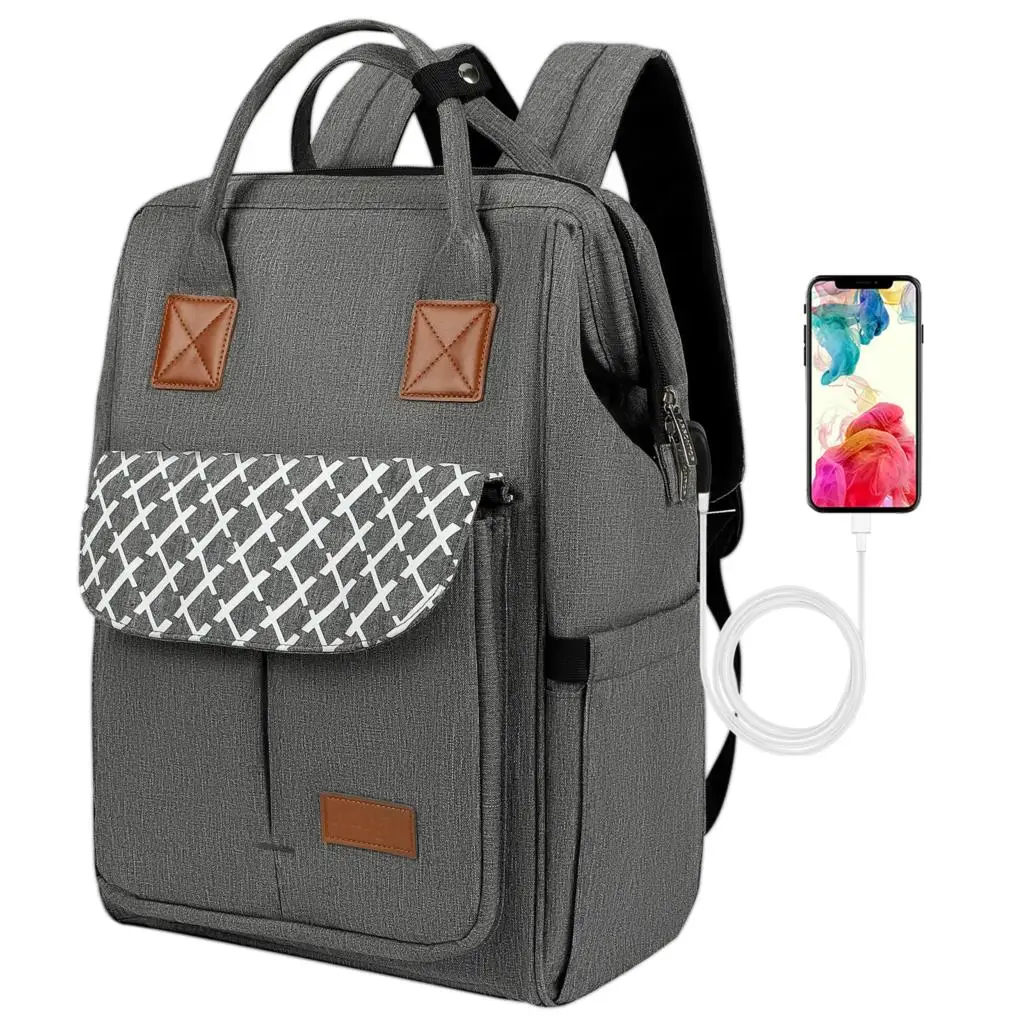 

Men Double Zipper Head Travel Backpack USB Laptop Bag 14 15 15.6 inch Waterproof Portable Notebook Package Bags