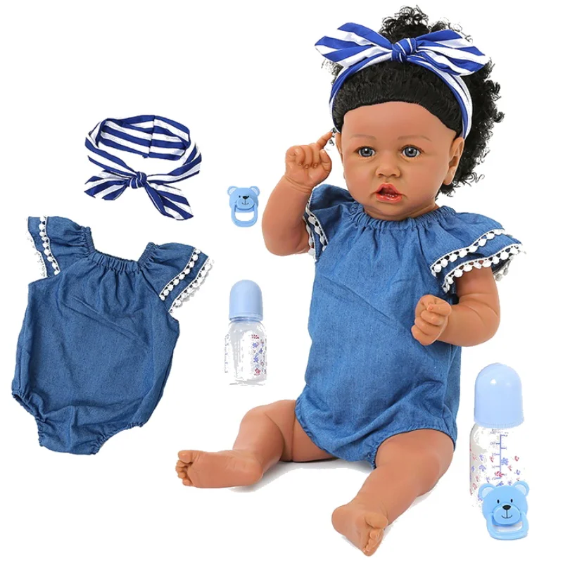 Кукла младенец реборн 60 см милая кукла пузырь настоящая Мягкая силиконовая из