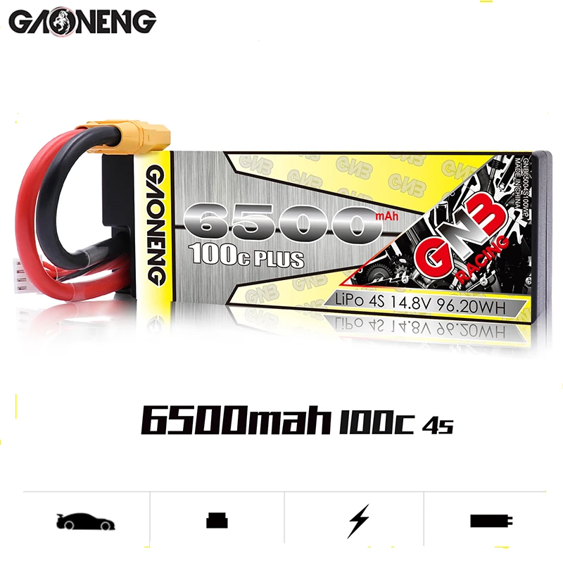 Аккумулятор Gaoneng GNB 4S 6500 мАч 14 8 в 100C/200C литий полимерный аккумулятор XT90 XT60 разъем