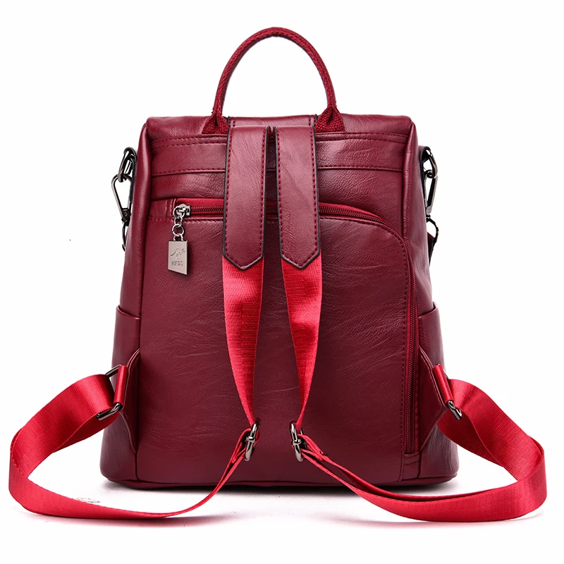 Женский винтажный рюкзак Sac A Dos повседневный дизайнерский кожаный 2019 | Багаж и