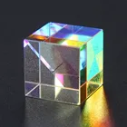 Кубики CMY Op-tic Pr-ism, Призма из оптического стекла, дисперсия RGB, шестисторонний прозрачный модуль, оптическое стекло, класс игрушек, инструмент для обучения