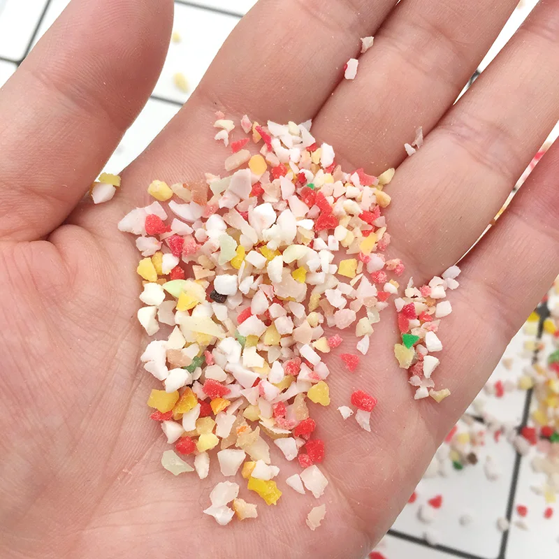 100 г/лот, Смешанные Фрукты Fimo, полимерная Горячая глина, разбрызгивает для поделок, сделай сам, для изготовления слизи, поддельные аксессуары для украшения торта