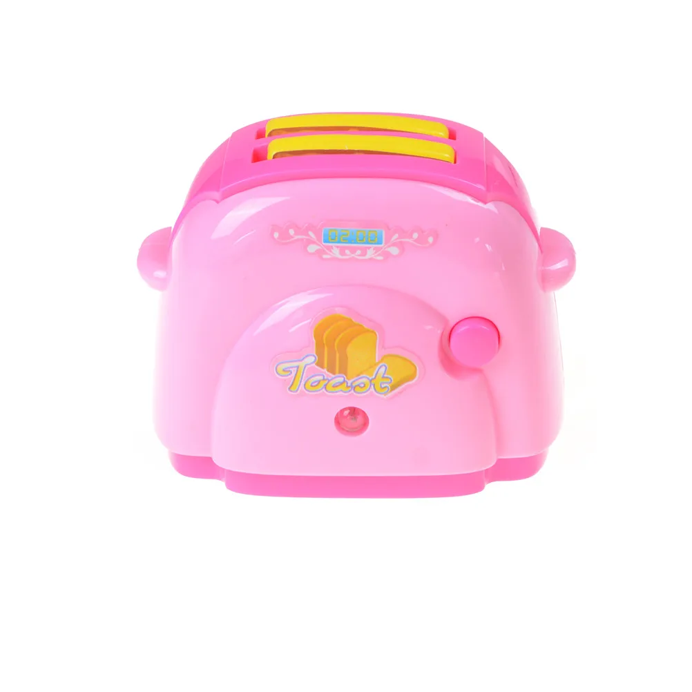 

1pcs Mini Bread Toaster With Light Dollhouse Gifts Kitchen Pretend Play Toys Baby Classic Toys