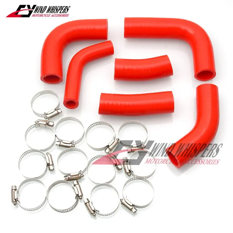 Радиатор мотоцикла силиконовый охлаждающий шланг водопровод с зажимом для Honda CBR