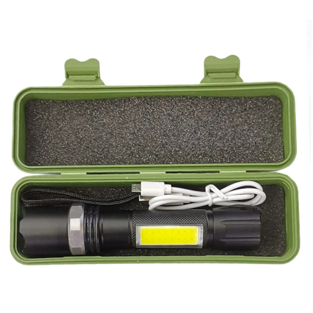 

USB Built in Battery CREE Q5 Zoom Focus Mini LED Flashlight Torch Lamp Lantern 500 Lumen Adjustable Penlight Waterproof