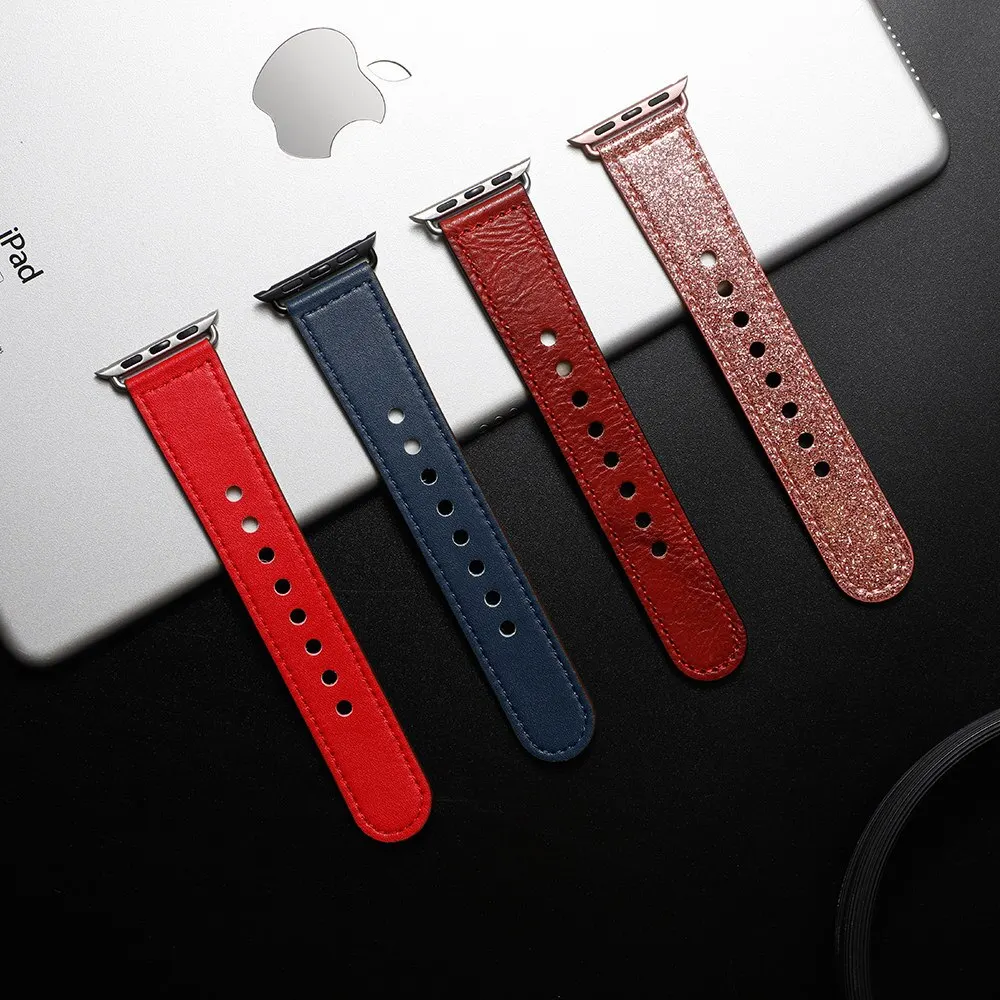 Кожаный ремешок для Apple watch 44 мм 40 мм iWatch 42 мм 38 мм браслет для часов из натуральной кожи Apple watch 5 4 3 21