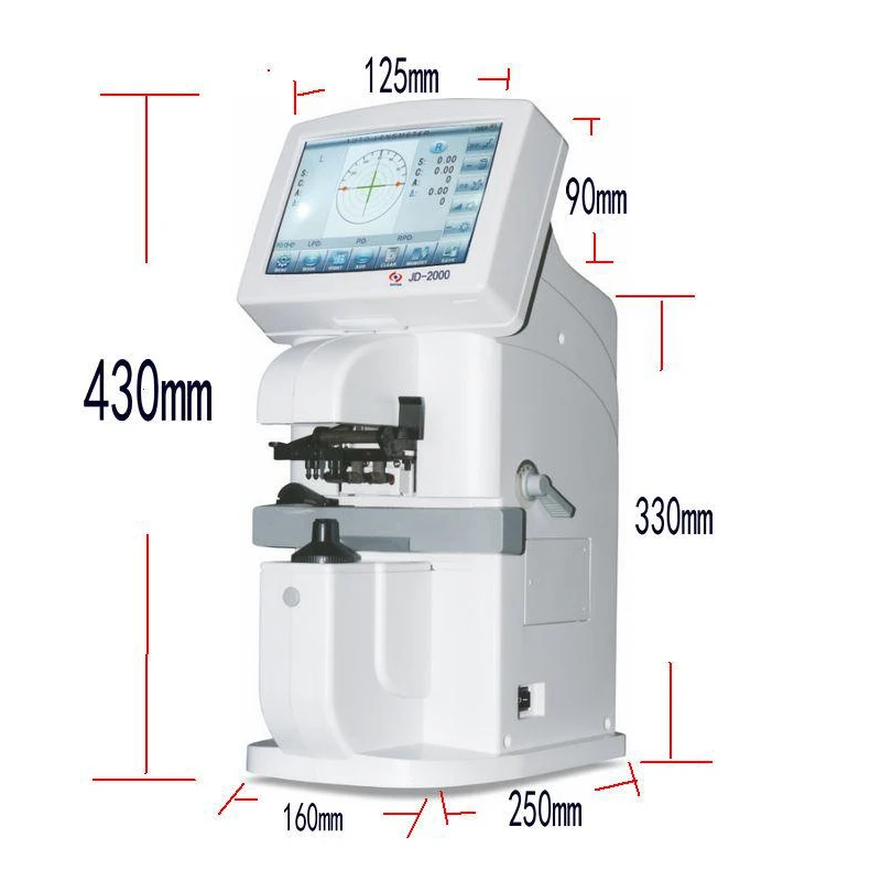 CE JD 2000B цветной сенсорный экран автоматический линзметр фоциметр с измерением