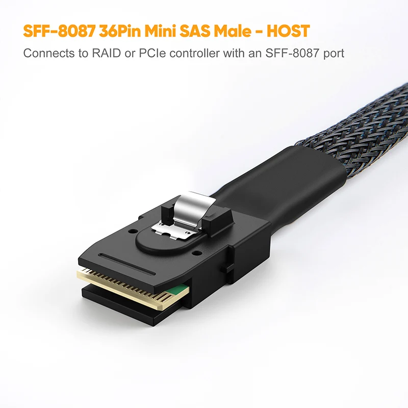 CableCreation Mini SAS SFF-8087 to 4 SATA Cable 36P 7P данные жесткого диска 50 см | Электроника