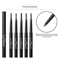 2021 new double head rotating automatic eyebrow pencil waterproof and sweat proof and durable ultra fine wild eyebrow pen