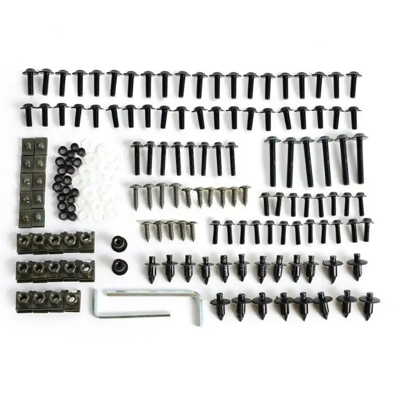 198 шт. универсальные мотоциклетные болты для обтекателя винты гайки комплект