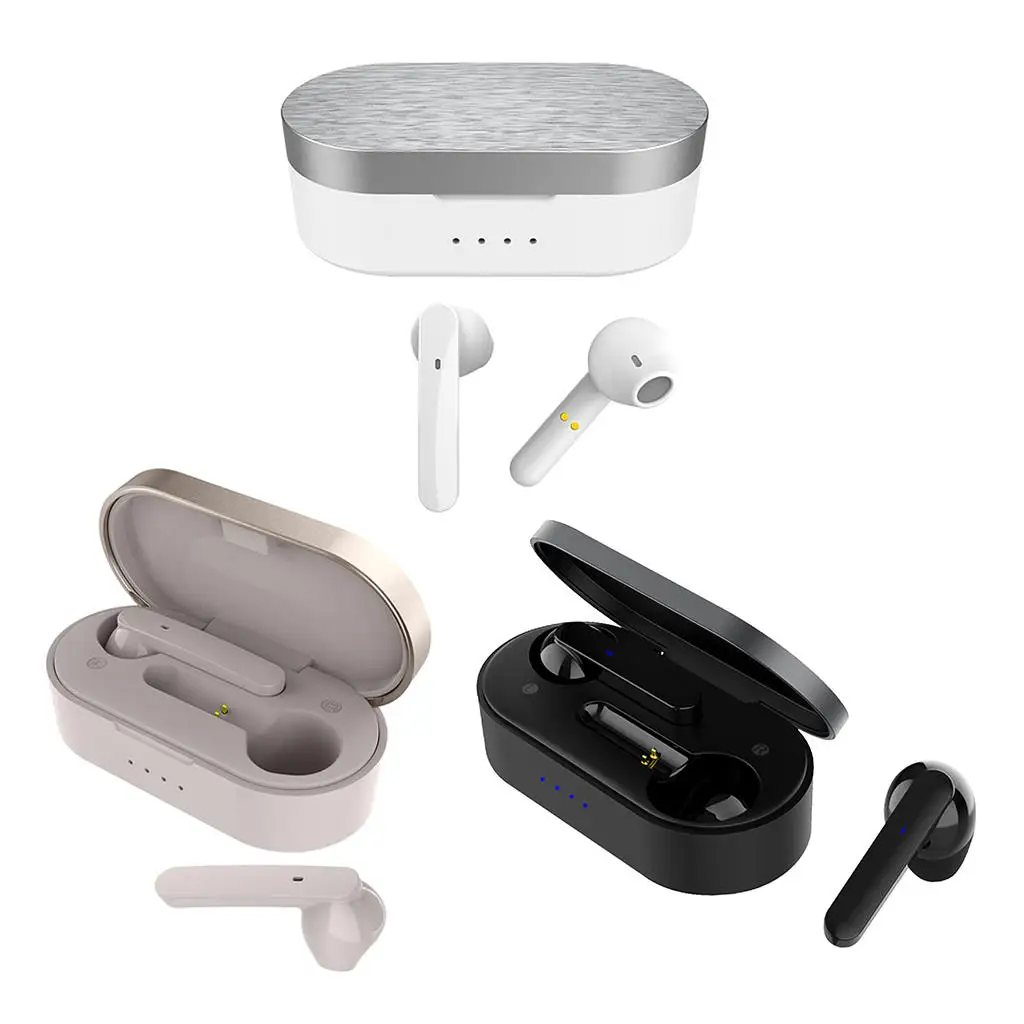 

Earbuds Bluetooth 5.0 Wireless Headphones Stereo in-Ear Mini Earphone with 300mah Rechargeable Case Auto Pairing