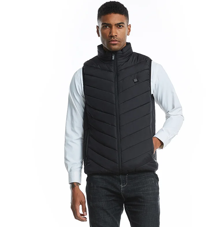 

New Heated Vest Men Women Usb Heated Jacket Heating Vest Thermal Clothing Hunting Vest Winter Heating Jacket BlackS-6XL