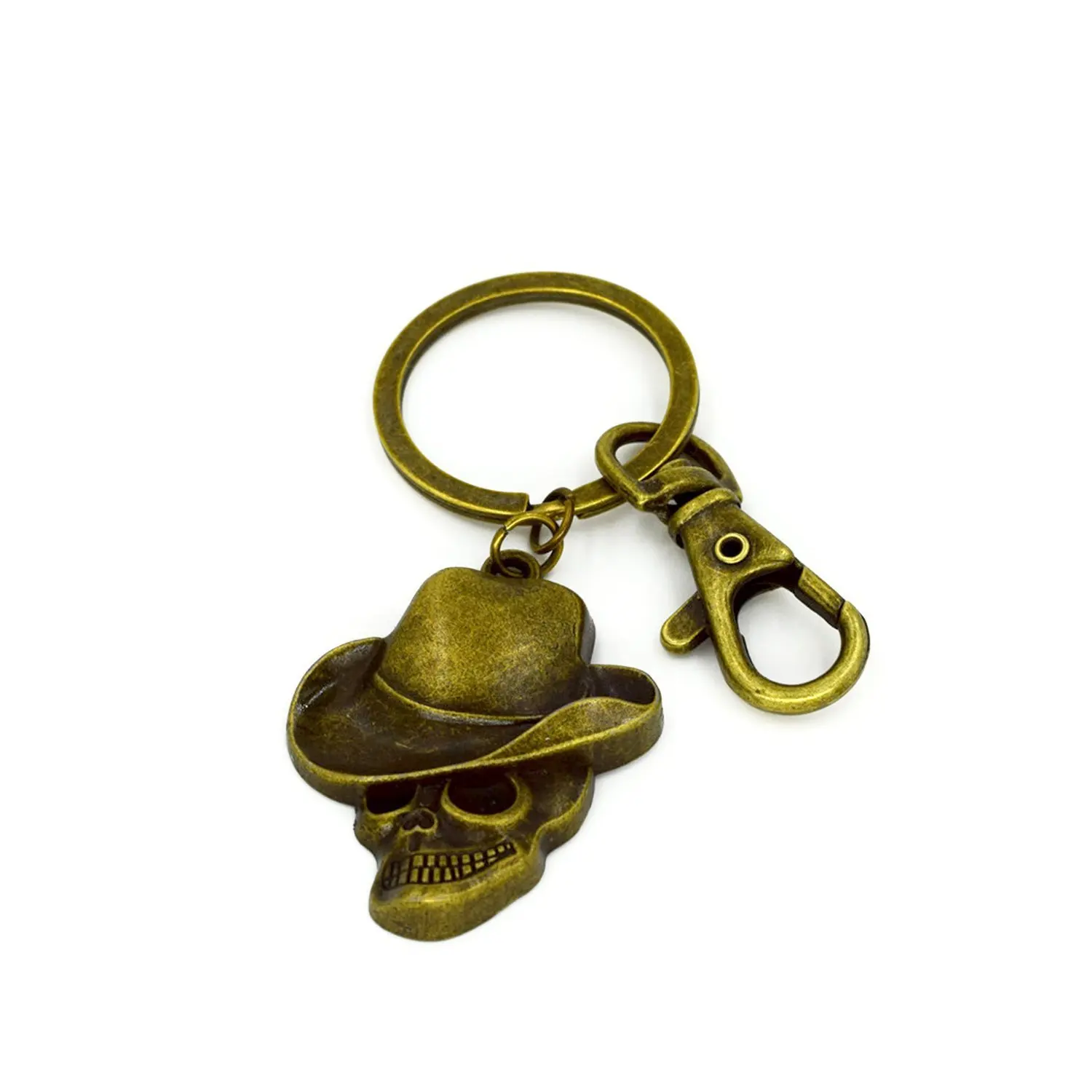 Новинка 2019 брелок в виде скелета со шляпой для мужчин и женщин античный