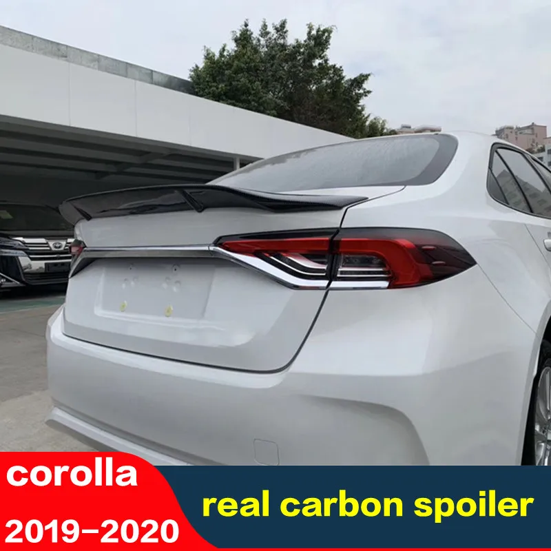 CEYUSOT аксессуары из натурального углеродного волокна автомобильный спойлер Corolla