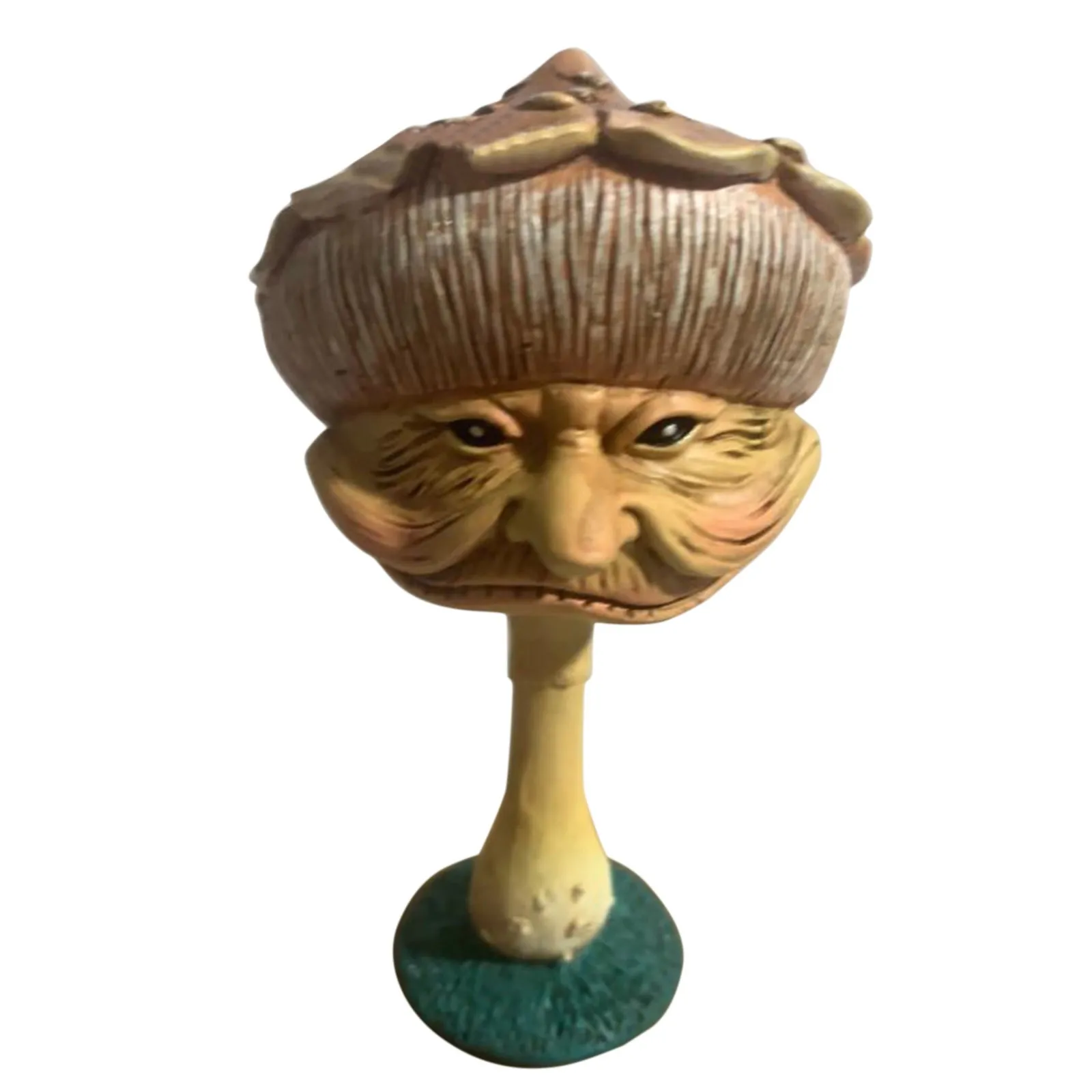 

Funny Resin Gnome Mushroom Fairy Garden Decoration Statue Depressed Expression Funny Mushrooms Home Decor Outdoor Sculpture tuin