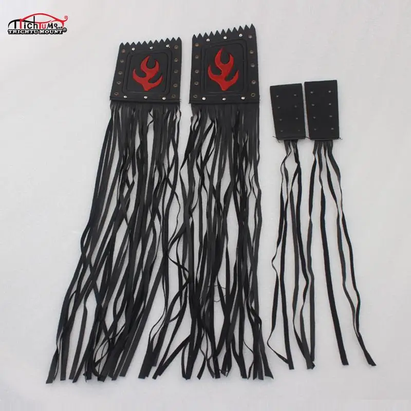 В байкерском стиле с бахромой кисточками ручки рычага кожаный чехол для Harley