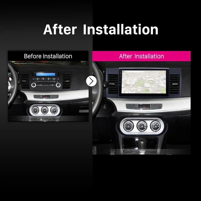 Автомагнитола Seicane 2DIN Android 10 0 HD 1 дюйма для Mitsubishi Lancer ex 2008 2009 2015 GPS мультимедийный