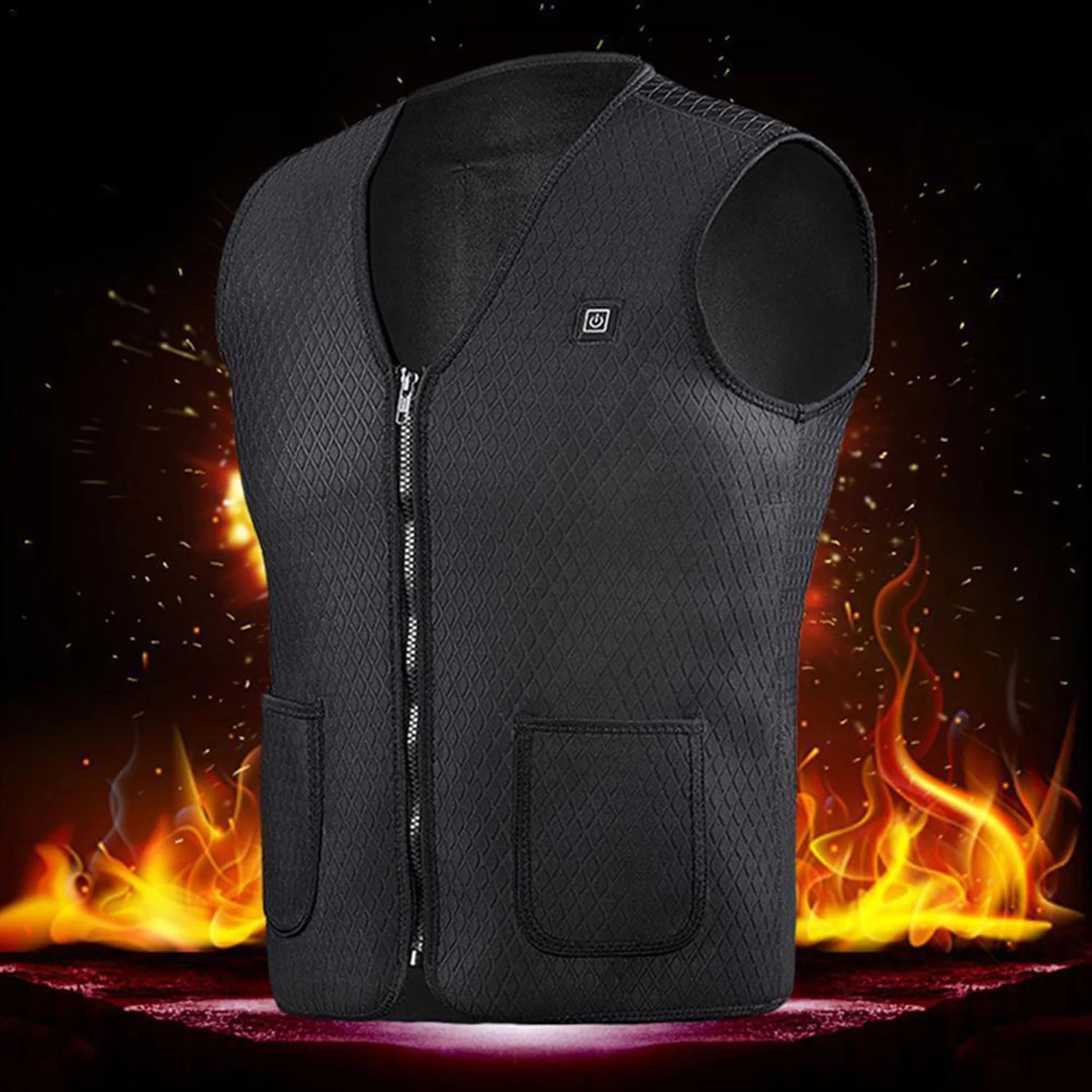 unisex warming heated vest Electric USB Heated Warm Vest Men Women Heating Jacket Clothing for Winter Travelling Ski FISHING