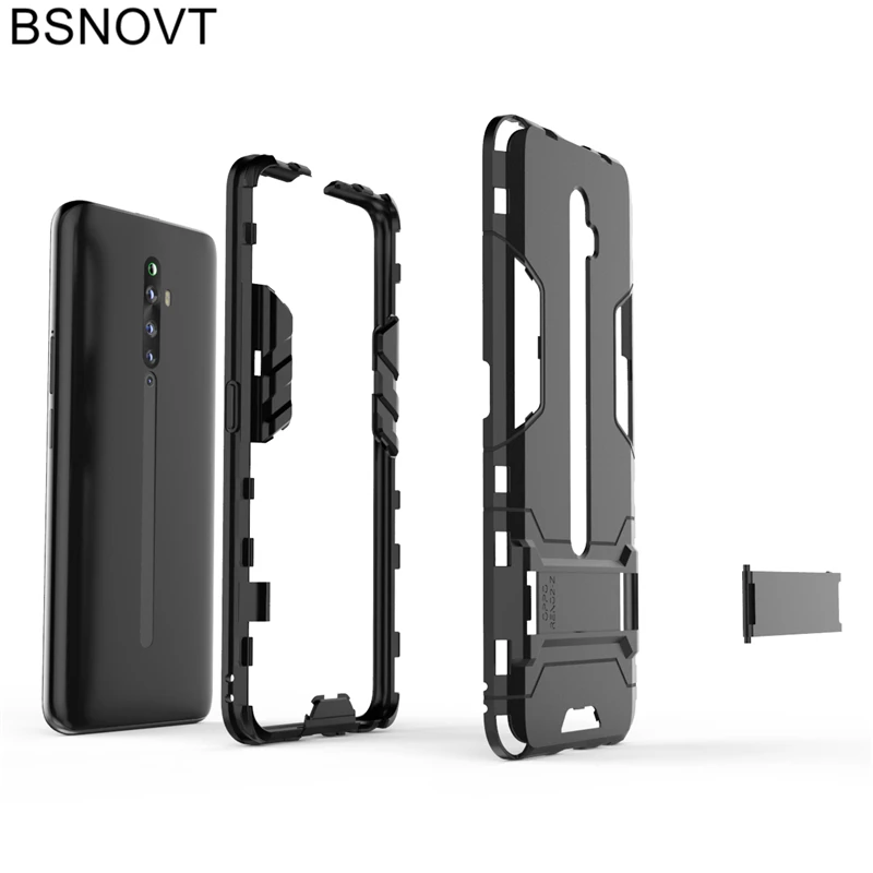 for oppo reno2 z case phone holder hard pc heavy armor shell anti konck phone case for oppo reno2 z case for oppo reno 2 z case free global shipping