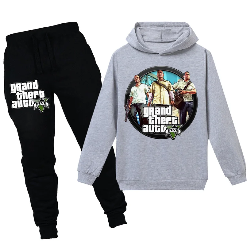 Новая детская одежда Grand Theft Auto V футболка с капюшоном и надписью для мальчиков Топ