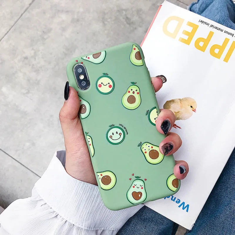 Милый мультяшный чехол на заднюю панель мобильного телефона защитный для IPhone 6/6S