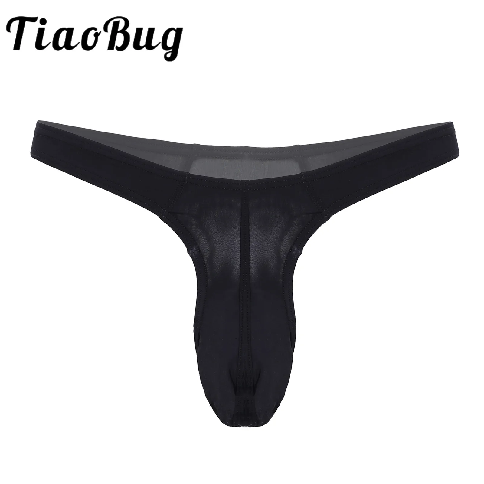 

Mens Lingerie Sexy Thong Panties G-string T-back Underwear Bulge Pouch Mini Bikini Briefs Low Waist Elastic Waistband Underpants